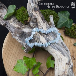 Bracelet baroque en Aigue-marine