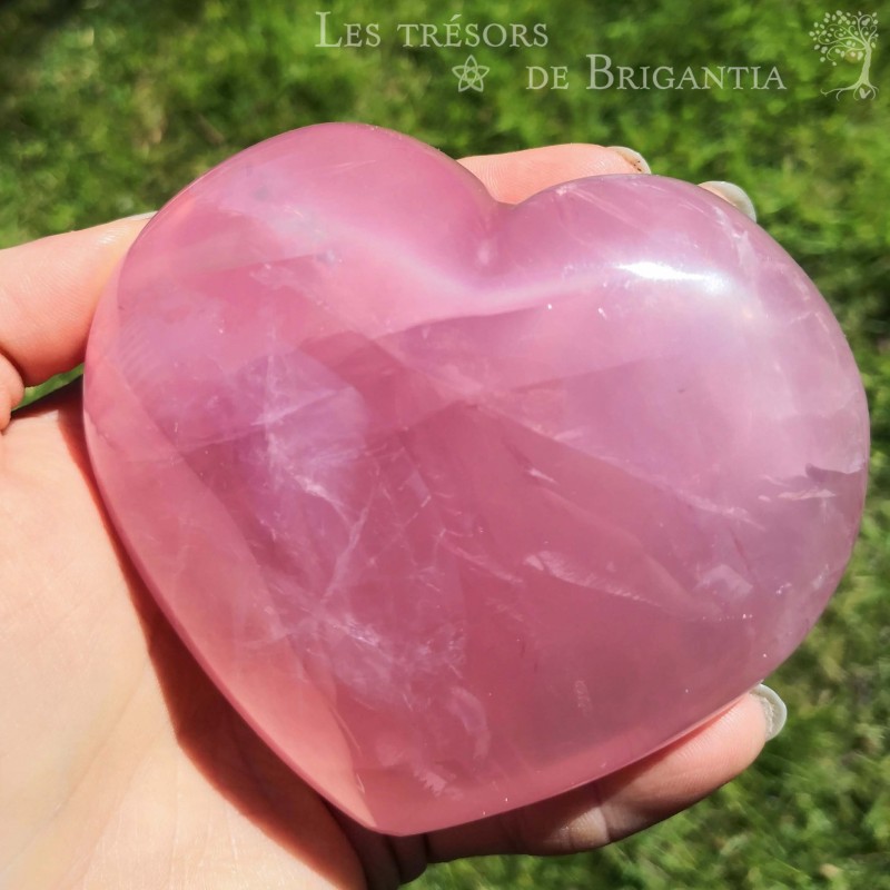 Coeur en Quartz Rose